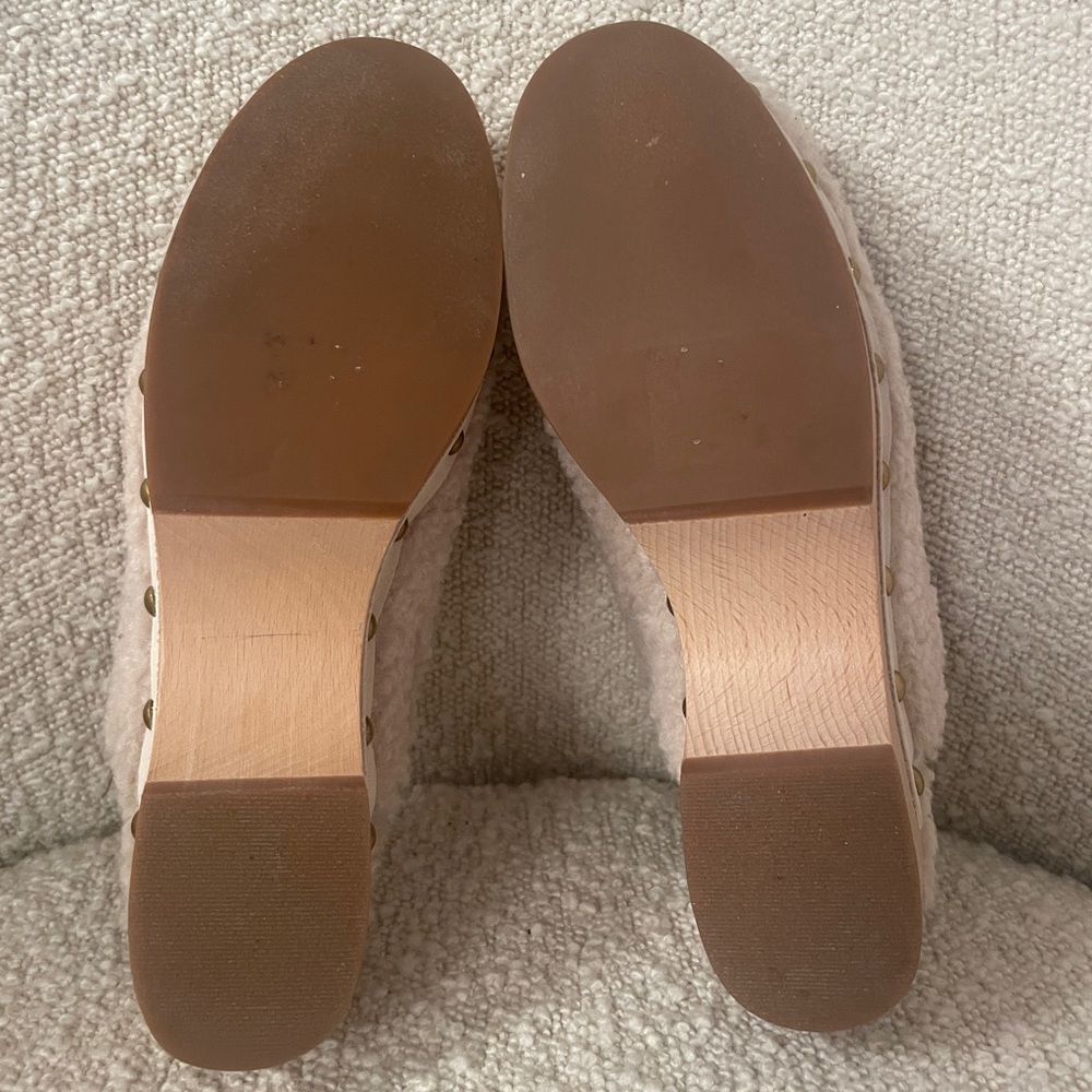 J. Crew Sherpa Wood Clogs - Picture 6 of 8